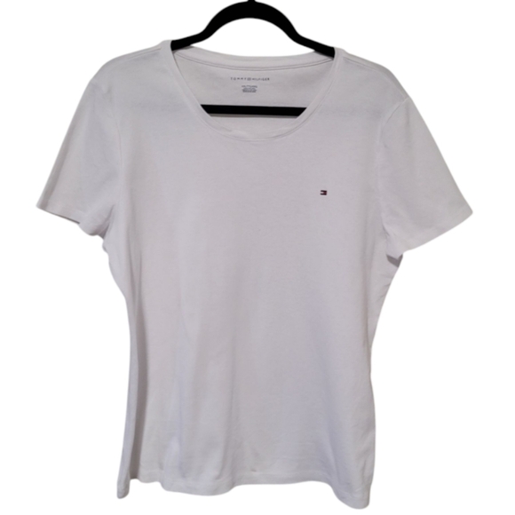 Tommy Hilfiger Solid Crewneck Favorite T-shirt - XXL - White - Like New - Picture 4 of 10